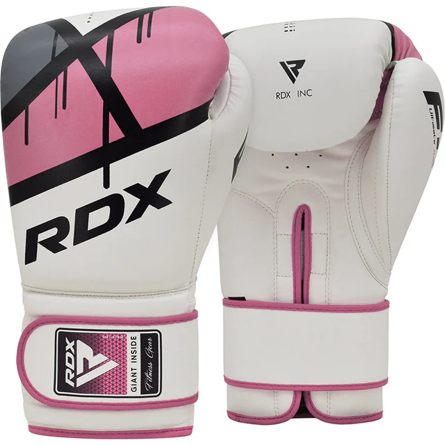RDX EGO F7 BOKS ELDİVENİ - BEYAZ/PEMBE - 10 OZ