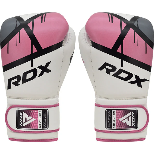 RDX EGO F7 BOKS ELDİVENİ - BEYAZ/PEMBE - 10 OZ