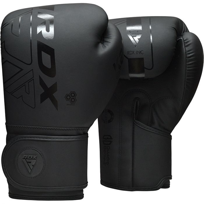 RDX Kara F6 Mat Boks Eldiveni Profesyonel Sparring ve Antrenman Eldiveni