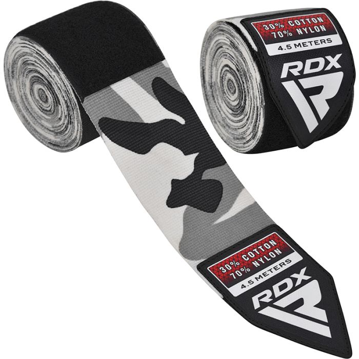 RDX Plus Kamuflaj Boks El Bandaji 4.5 Metre Profesyonel Bilek ve El Destek Bandaji