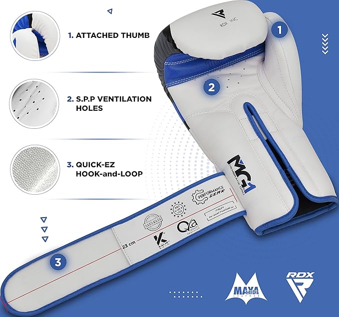 RDX Ego F7 Boks Eldiveni Profesyonel Sparring, Kum Torbasi ve Antrenman Eldiveni