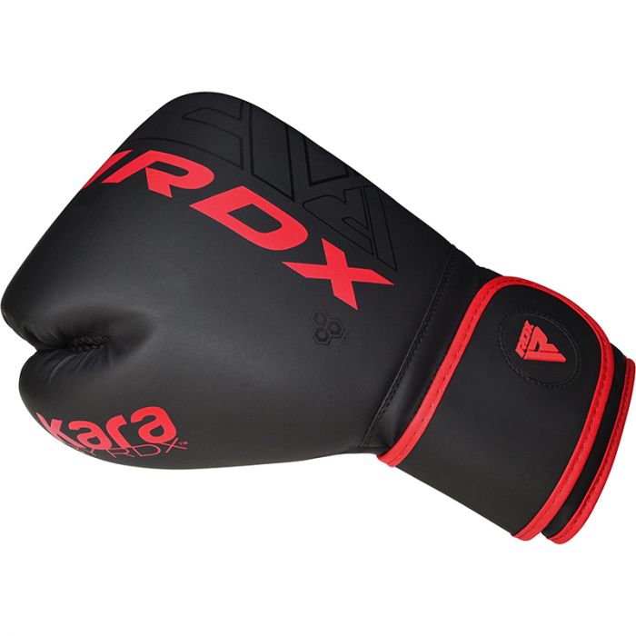 RDX Kara F6 Mat Boks Eldiveni Profesyonel Sparring ve Antrenman Eldiveni