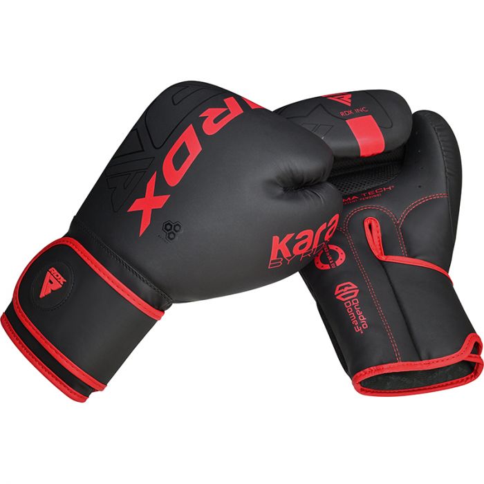 RDX Kara F6 Mat Boks Eldiveni Profesyonel Sparring ve Antrenman Eldiveni