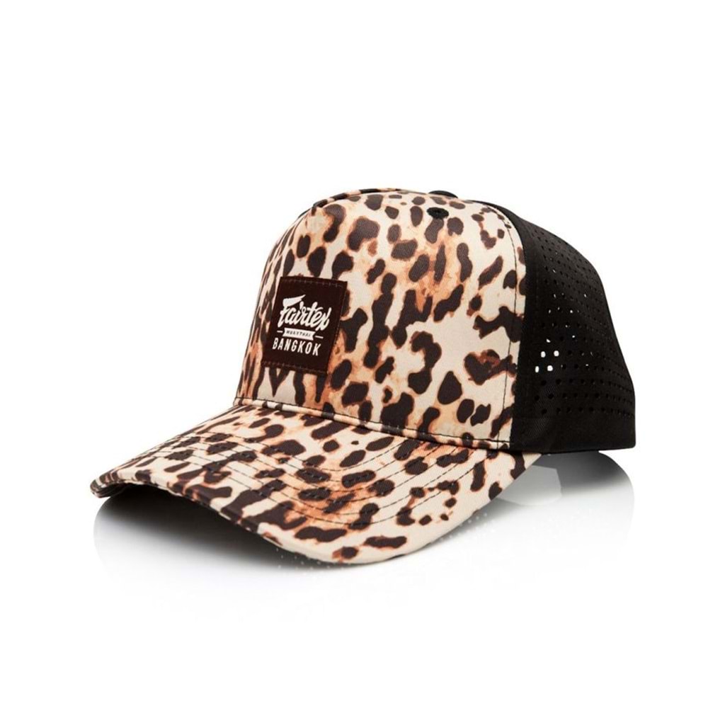 Fairtex CAP10 Basic Sapka, Leopar Desenli, Ayarlanabilir Günlük Spor Sapkasi