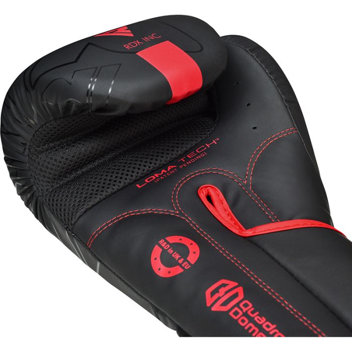 RDX Kara F6 Mat Boks Eldiveni Profesyonel Sparring ve Antrenman Eldiveni